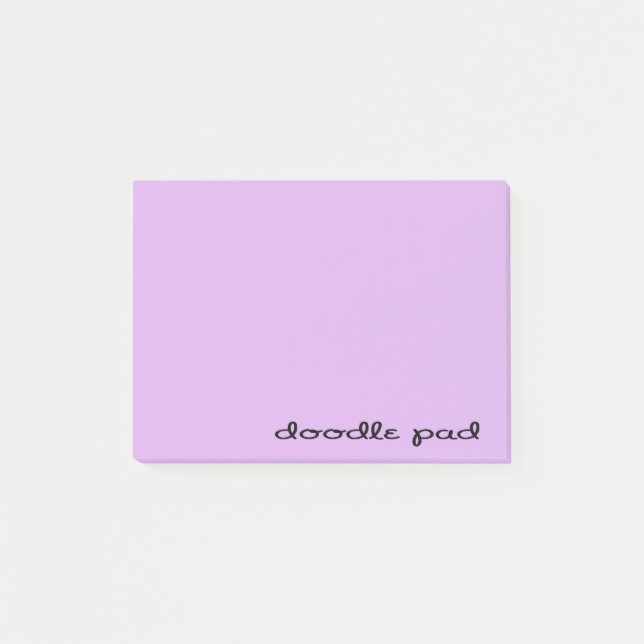Notas Post-it® Doodle Pad Purple (Anverso)