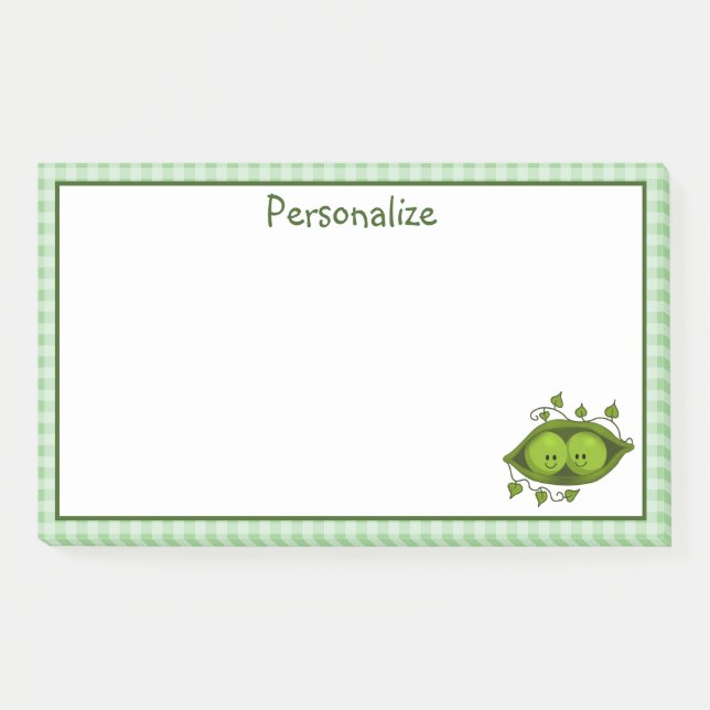 Notas Post-it® Dos guisantes en una vaina  (Anverso)