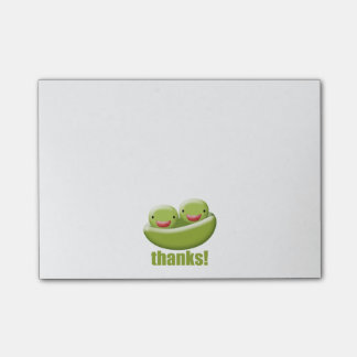 Notas Post-it® Dos guisantes en una vaina dan gracias