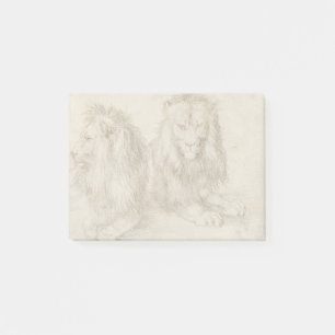 Notas Post-it® Dos leones sentados Albrecht Durer