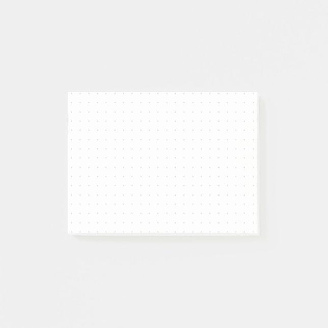 Notas Post-it® “Dot Grid” – Minimalist Dot Pattern (Black Dots) (Anverso)