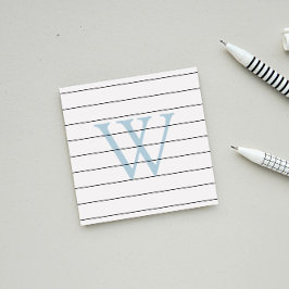 Notas Post-it® Dove Blue Monogram