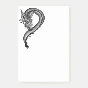 Notas Post-it® Dragón al estilo del tatuaje