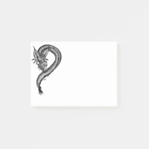 Notas Post-it® Dragón al estilo del tatuaje