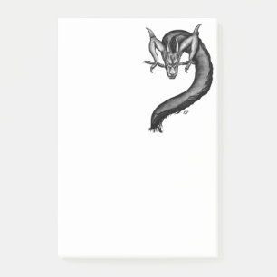 Notas Post-it® Dragón al estilo del tatuaje