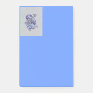 Notas Post-it® Dragón azul