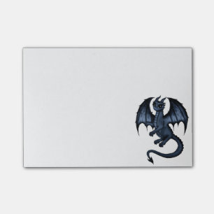 Notas Post-it® dragón azul