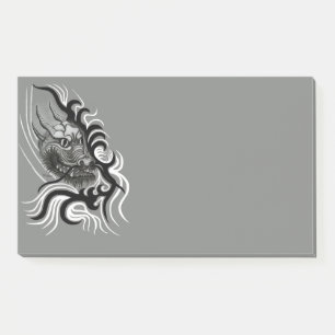 Notas Post-it® Dragón chino en tatuaje