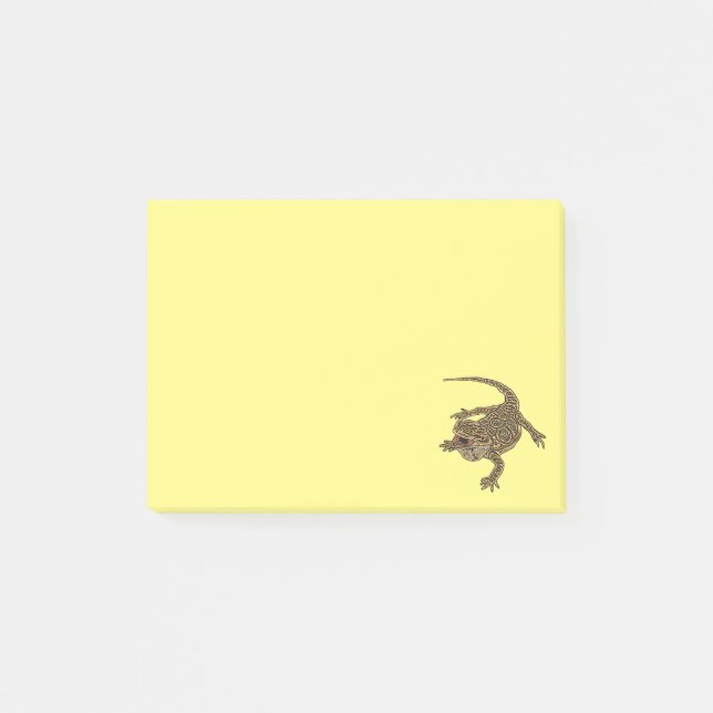 Notas Post-it® Dragón con las culatas (Anverso)