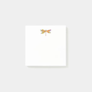 Notas Post-it® Dragón de flores amarillas