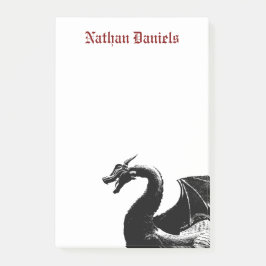 Notas Post-it® Dragón mítico personalizado