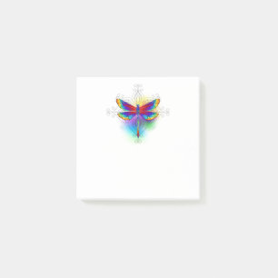 Notas Post-it® Dragón poligonal arcoiris