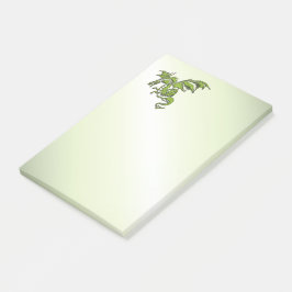 Notas Post-it® Dragón volador verde