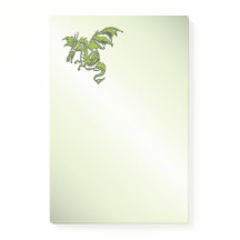 Dragón volador verde