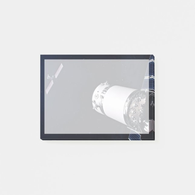 Notas Post-it® Dragon Xl Spacecraft Aproximándose A Una Puerta Lu (Anverso)