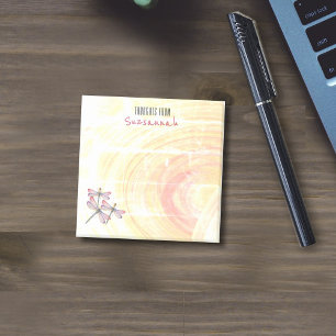 Notas Post-it® Dragonflies Over Pastel Color Resumen Personalizad