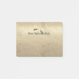 Notas Post-it® Dragonfly de oro