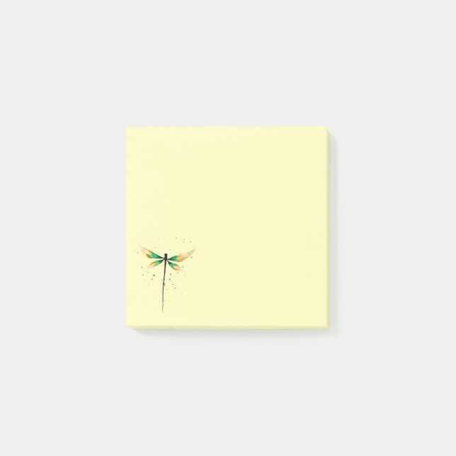 Notas Post-it® Dragonfly lindo ilustracion acuático (Anverso)