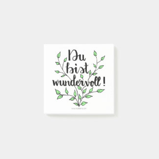 Notas Post-it® Du bist wundervoll Post-it Klebezettel