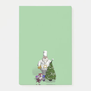 Notas Post-it® Dulce Santa Claus Chef