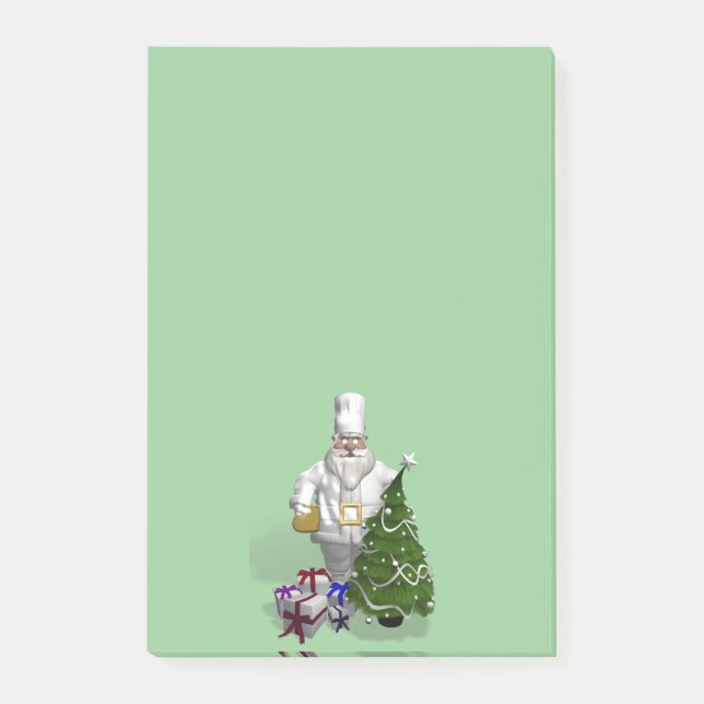 Notas Post-it® Dulce Santa Claus Chef (Anverso)