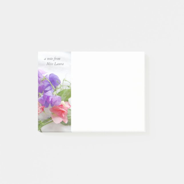 Notas Post-it® Dulces guisantes (Anverso)