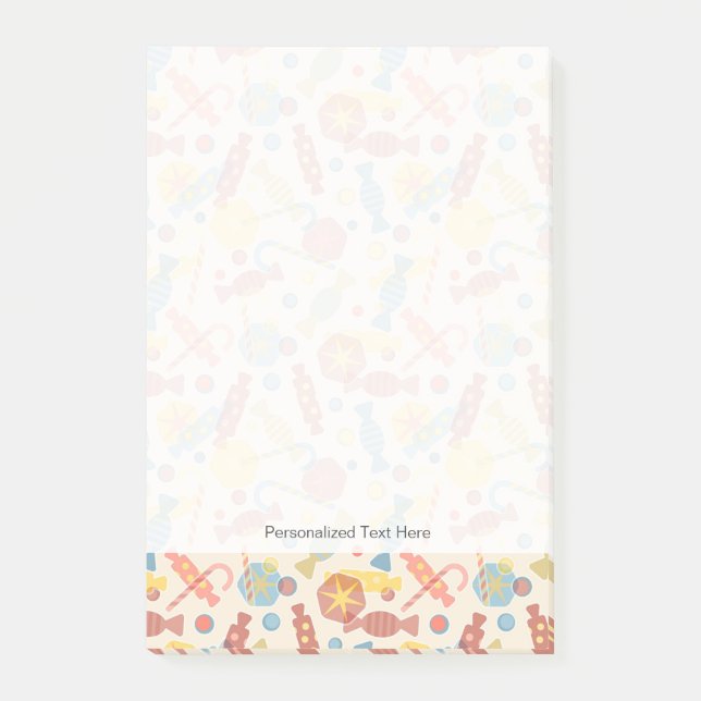 Notas Post-it® Dulces y modelo del caramelo (Anverso)