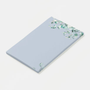 Notas Post-it® Duste eucalipto azul verde PLANTILLA en blanco