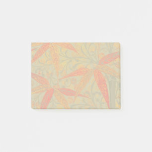 Notas Post-it® Earthy Bamboo Art Vintage Print Naranja