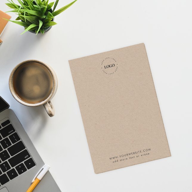 Notas Post-it® Earthy Kraft Tu Logotipo Comercial Personalizado y (Subido por el creador)
