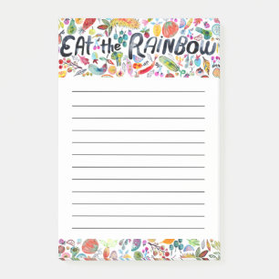 Notas Post-it® Eat the Rainbow Grocery Shop Planning
