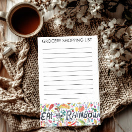 Notas Post-it® Eat the Rainbow Grocery Shop Planning