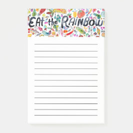 Notas Post-it® Eat the Rainbow Grocery Shop Planning