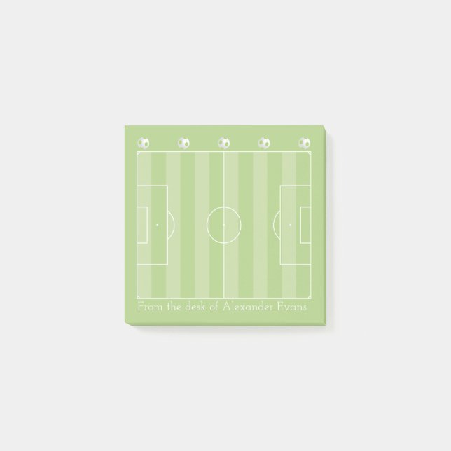 Notas Post-it® Echada del fútbol (Anverso)