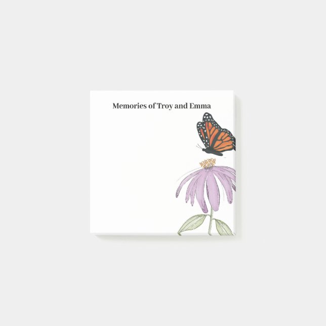 Notas Post-it® Echinacea simulata (Anverso)
