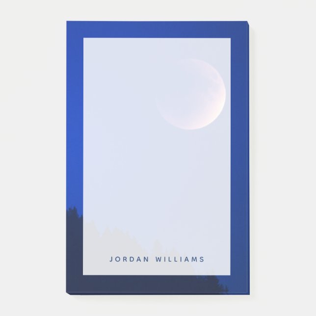 Notas Post-it® Eclipse lunar sobre bosque | Zug, Suiza (Anverso)
