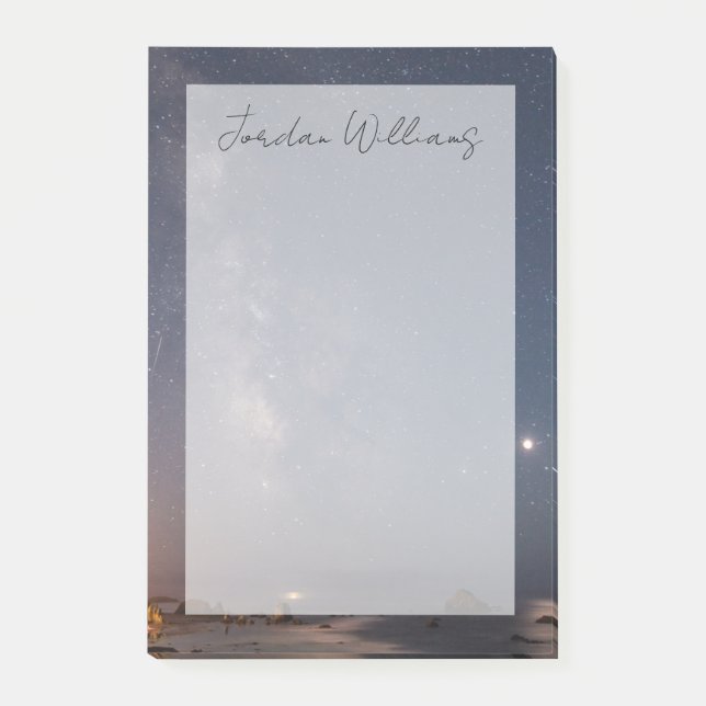 Notas Post-it® Eclipse lunar y Vía Láctea | Bandon Beach Oregon (Anverso)