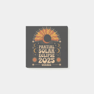 Notas Post-it® Eclipse solar parcial 2025 Quebec Canadá