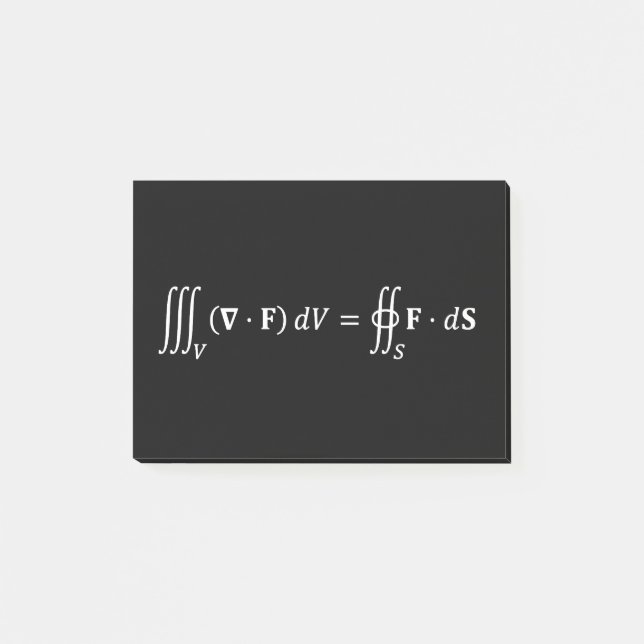 Notas Post-it® ecuación teórica de divergencia, aspectos matemáti (Anverso)