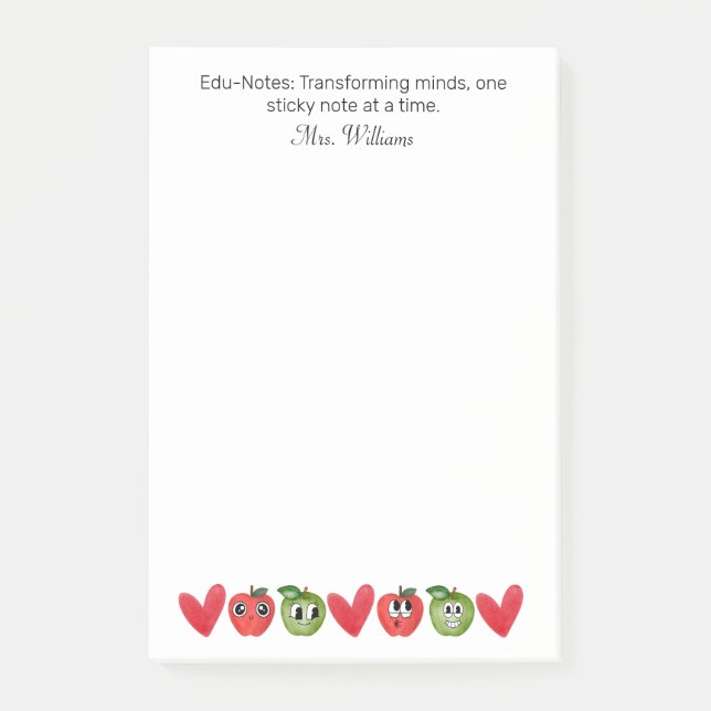 Notas Post-it® Edu-Notes: Transformando Mentes, Apreciación Del P (Anverso)