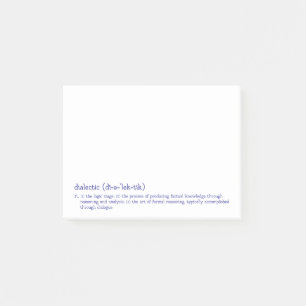 Notas Post-it® Educación Clásica Trivium Dialéctica Azul