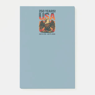 Notas Post-it® EE. UU. 250 años – Águila calva patriótica 4 de ju