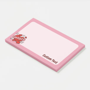Notas Post-it® Efecto de sonido de historieta de besación