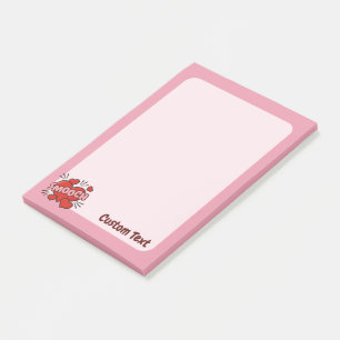 Notas Post-it® Efecto de sonido de historieta de besación