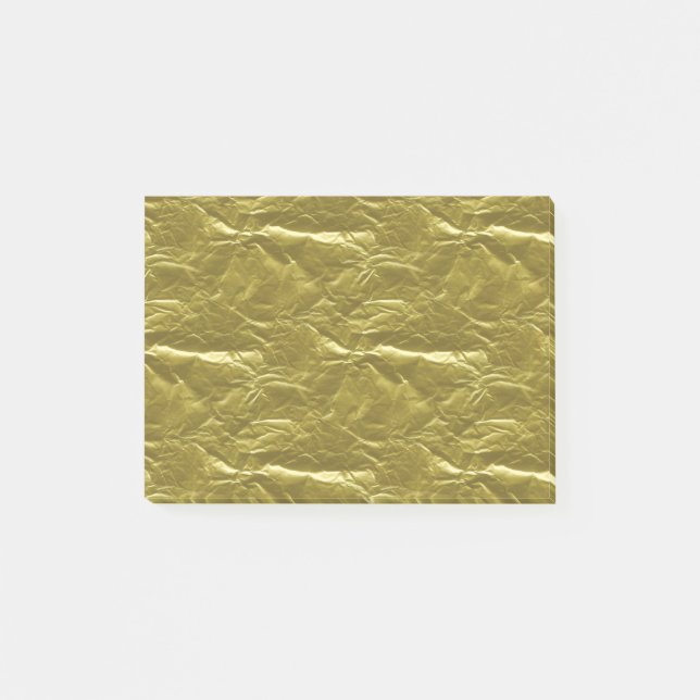 Notas Post-it® Efecto metalizado dorado (Anverso)