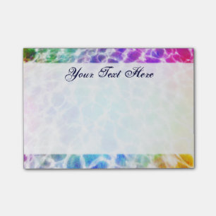 Notas Post-it® Efecto ondulado del arco iris del Hippie de Tiedye