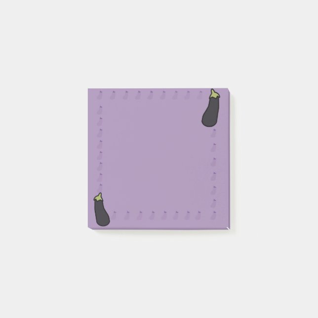 Notas Post-it® Eggplant Post it Notes (Anverso)