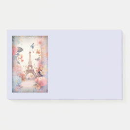 Notas Post-it® Eiffel Tower Butterflies and Flowers