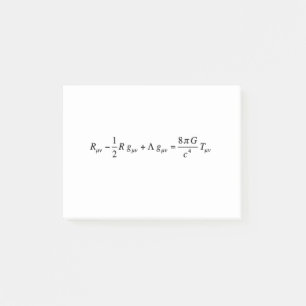 Notas Post-it® Einstein ecuación de campo de la relatividad gene