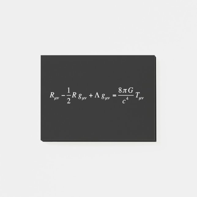 Notas Post-it® Einstein field equation of general relativity (Anverso)
